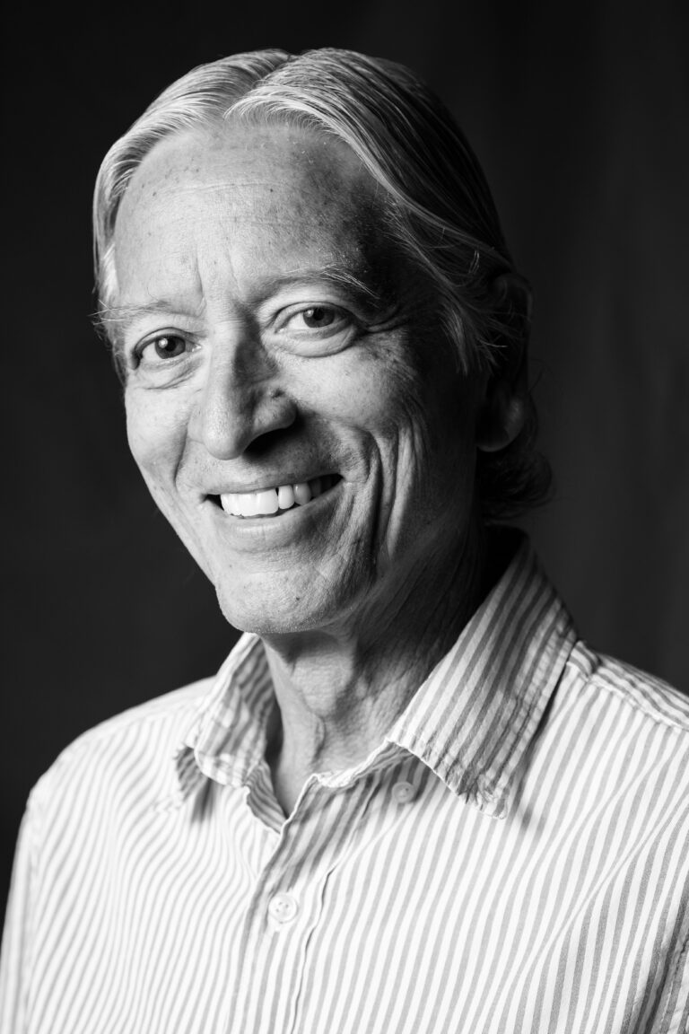 Male black and white portrait