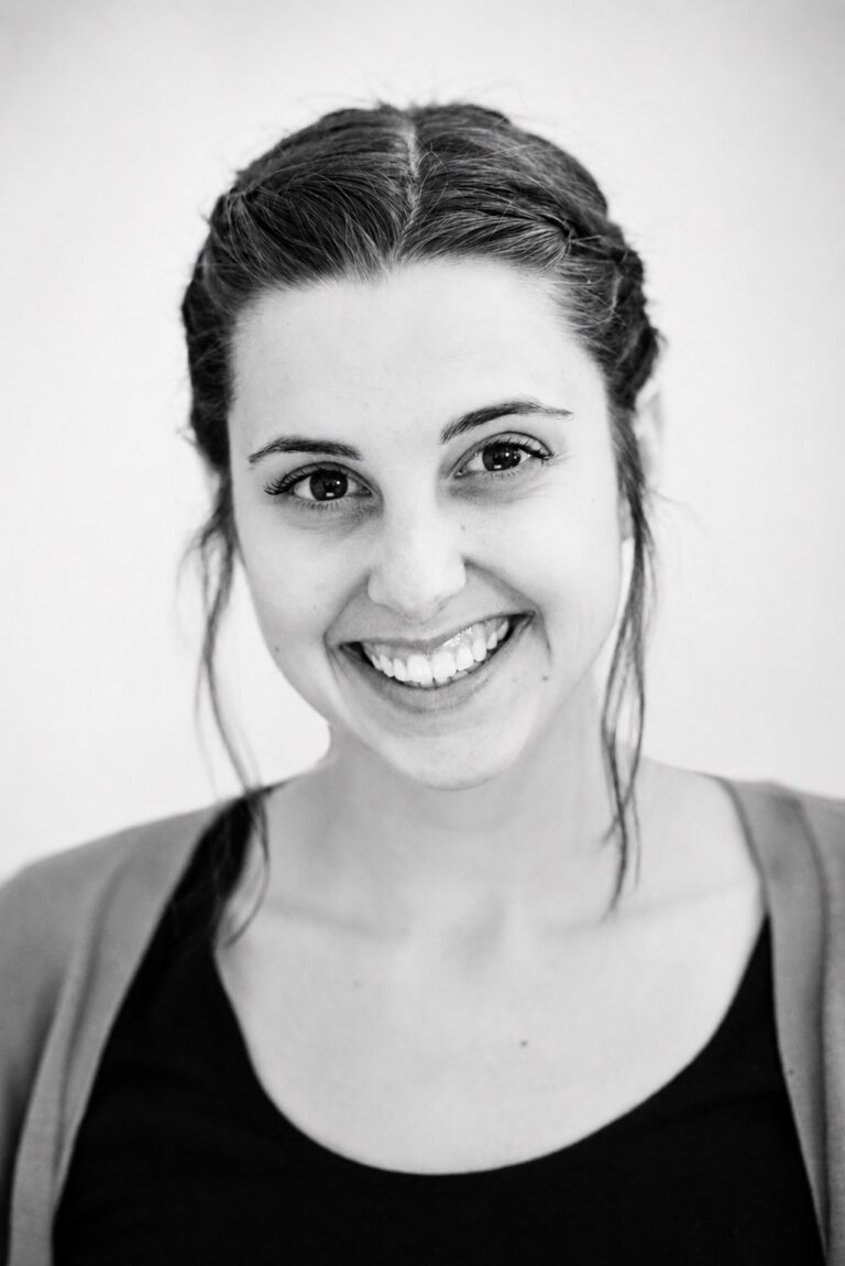 Female black and white portrait